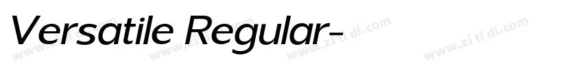 Versatile Regular字体转换